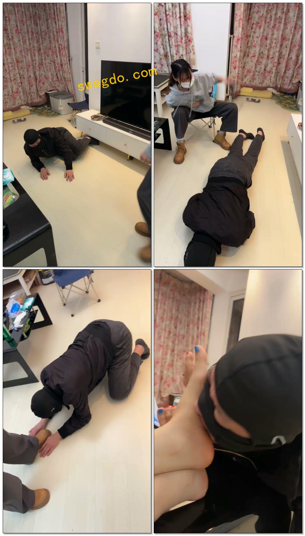 【Da猫】暴力虐狗脚喂食【34分钟】