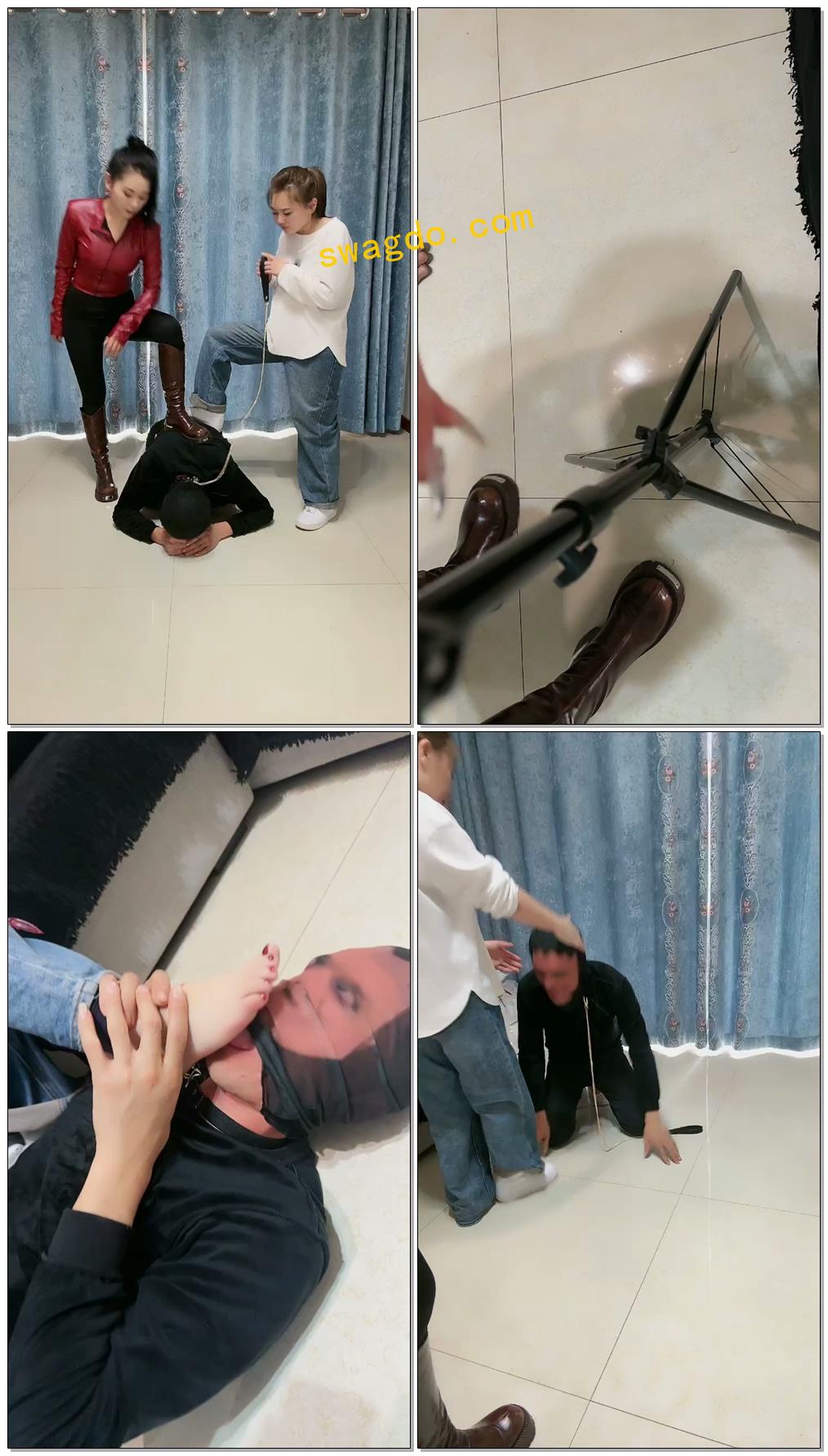 【乔伊S】双主爆调来了踢裆弱狗废物下贱【32分钟】