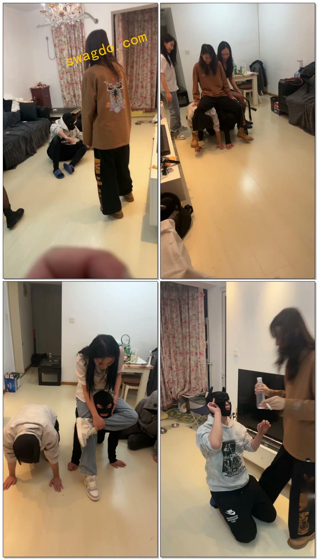 【Da猫】Da猫，乔伊S，泽天S三主调狗，暴打两见狗，耳光踩踏【40分钟】