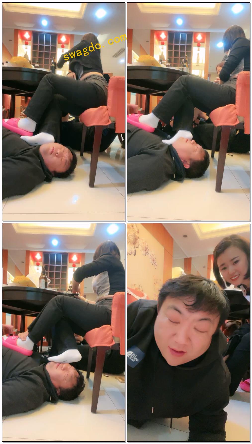 【冷兮小主】冷兮小主，允琪，冷月大大S，三奴伺候三主用餐深喉，喂食，强制圣水【39分钟】