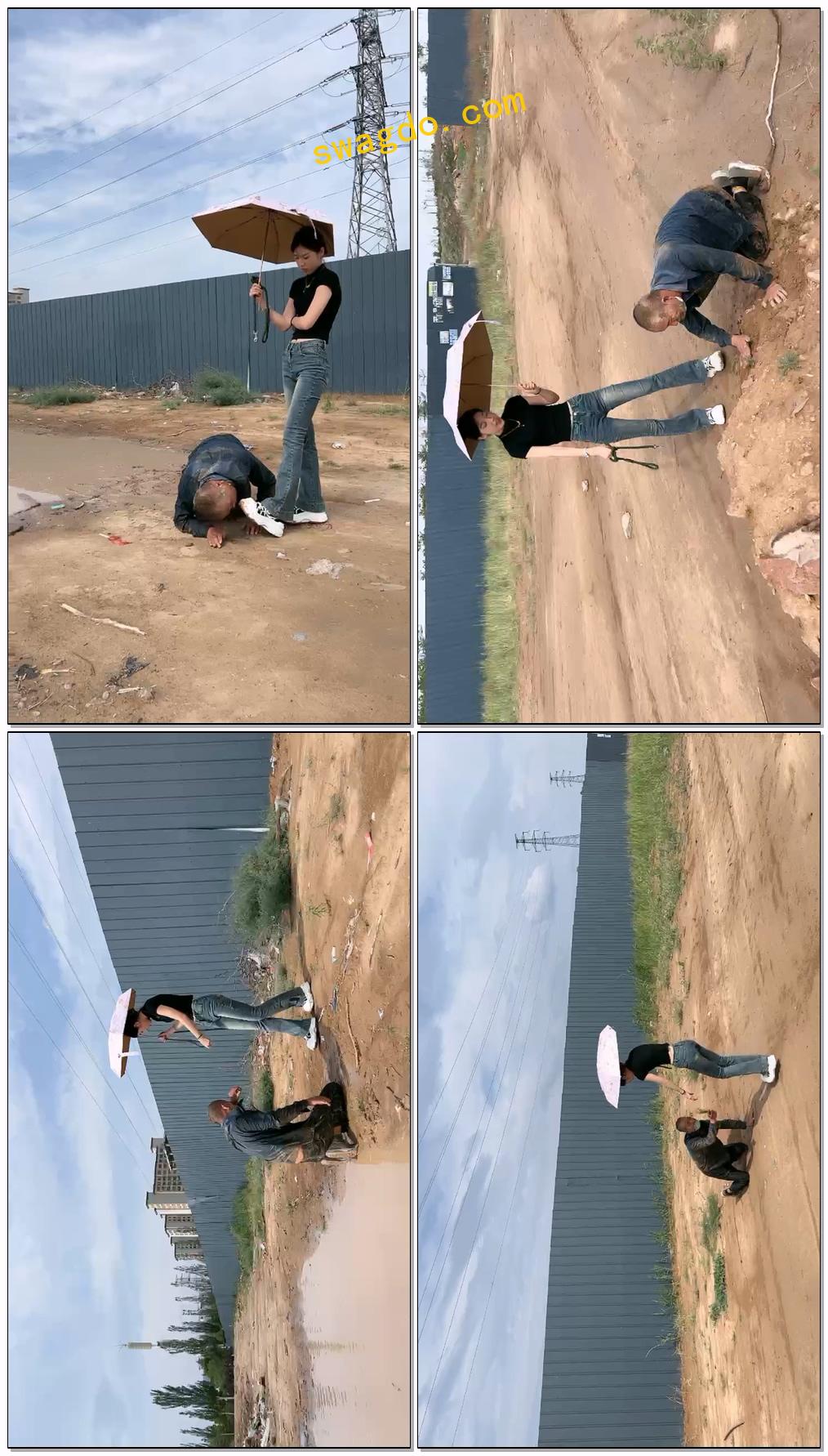 【西彤s】户外戏虐水里打滚【33分钟】