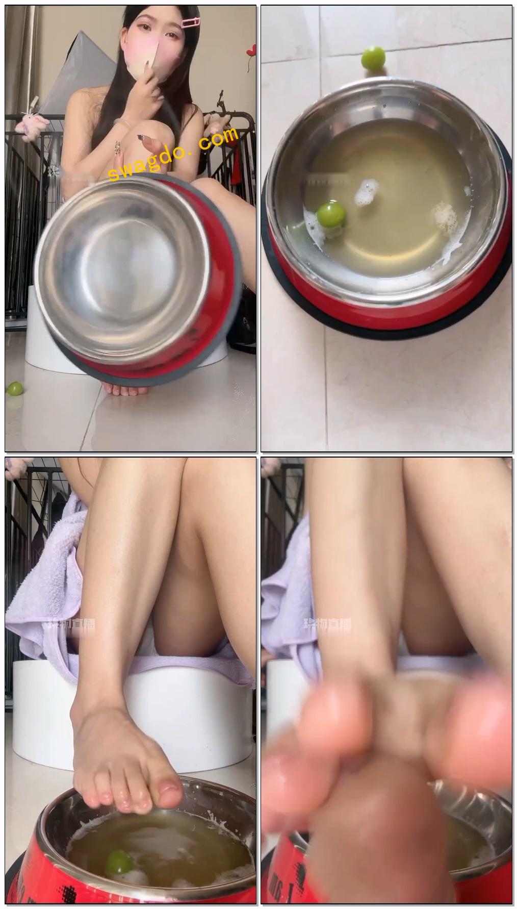 【幂幂大女王】第一视角圣水尿狗盆喂食【37分钟】