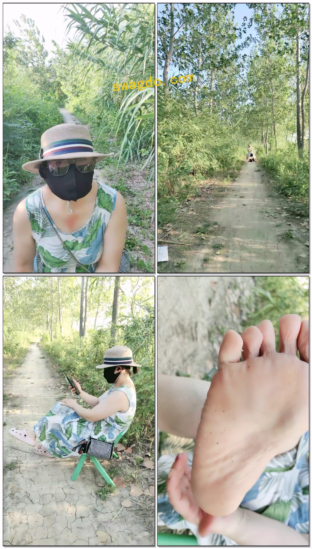 【小野猫S】户外脚喂食遛狗【61分钟】