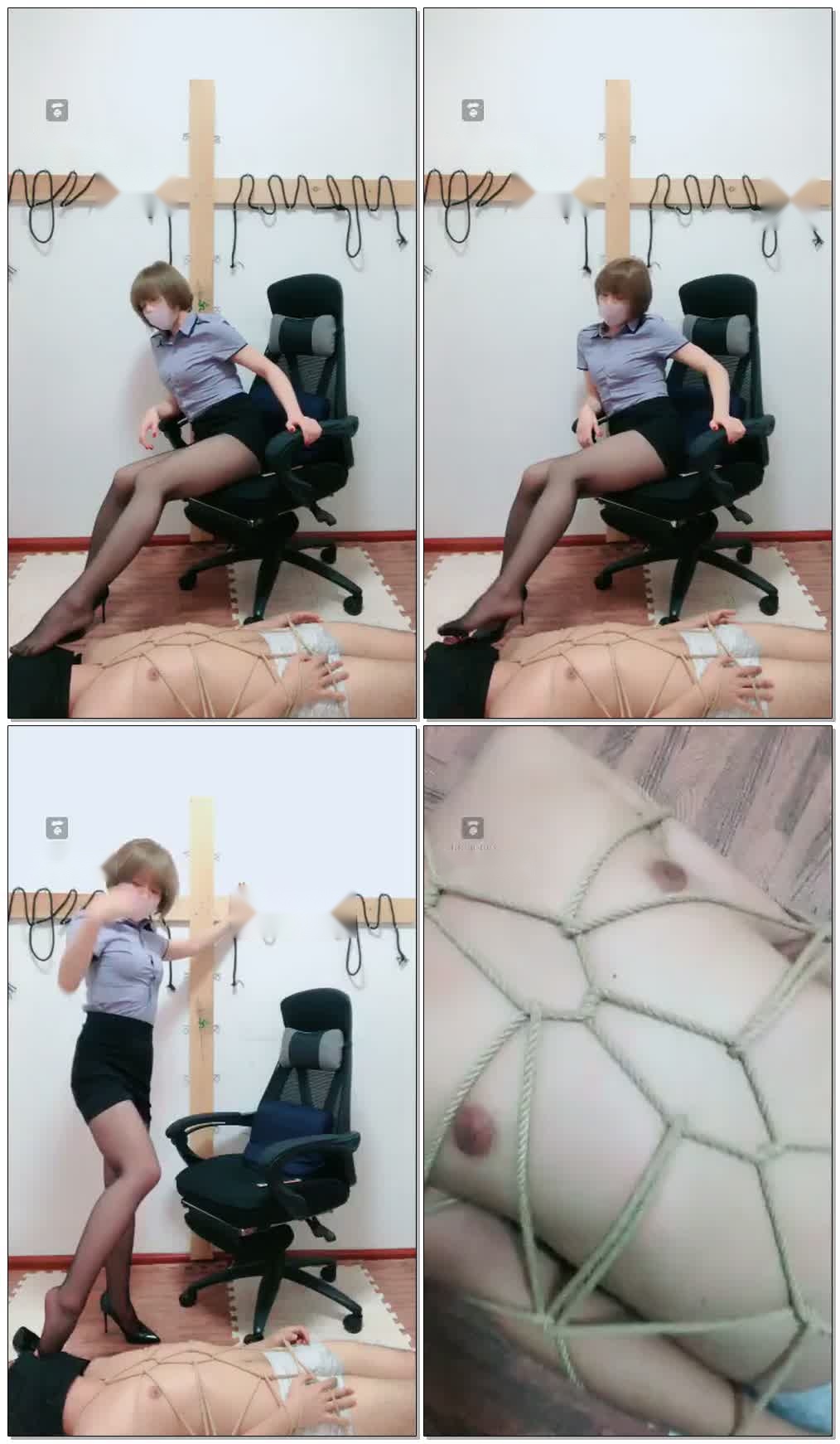 【11.08】束缚捆绑玩弄贱狗【14分钟】【冷颜女王】