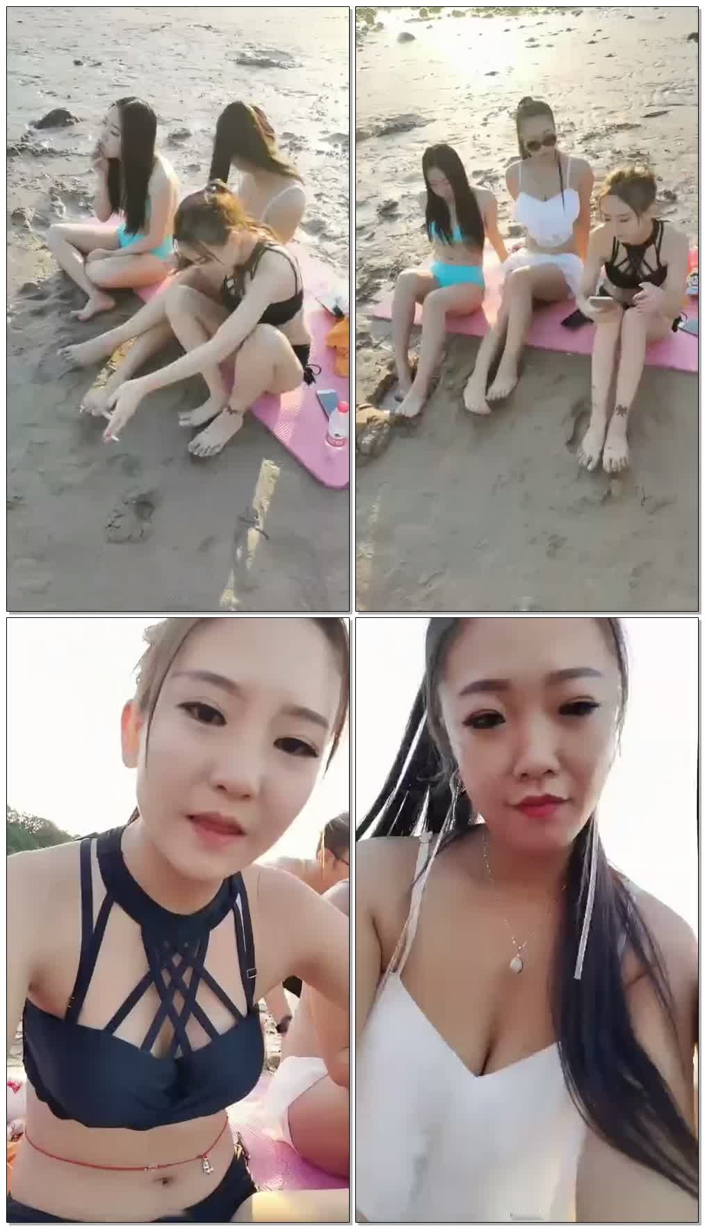 【11-12月】TJ:海边比基尼玩狗【冷依】【31分钟】