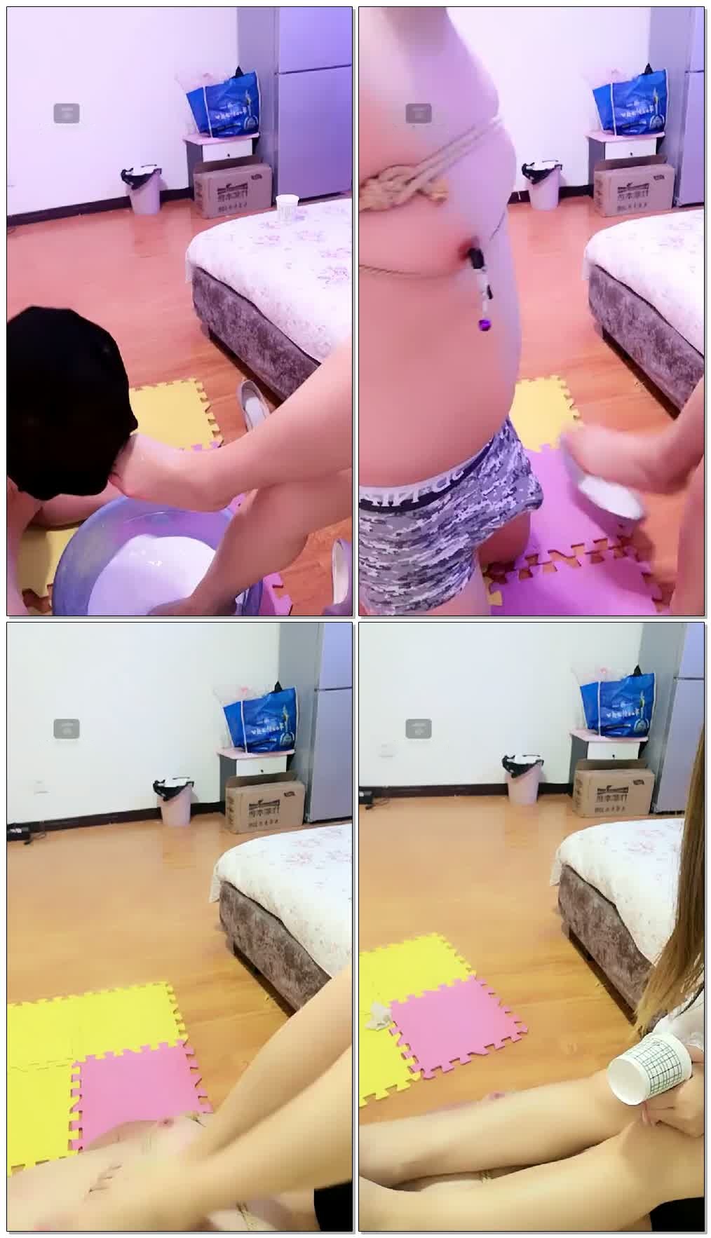 【12-1月】牛奶足浴,虐乳【77分钟】【思岁s】