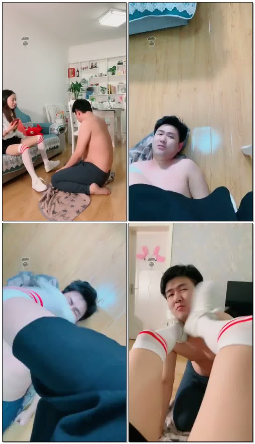 【1月】调教踩烂狗脸,暴力跳踩圣水【灵灵】【25分钟】