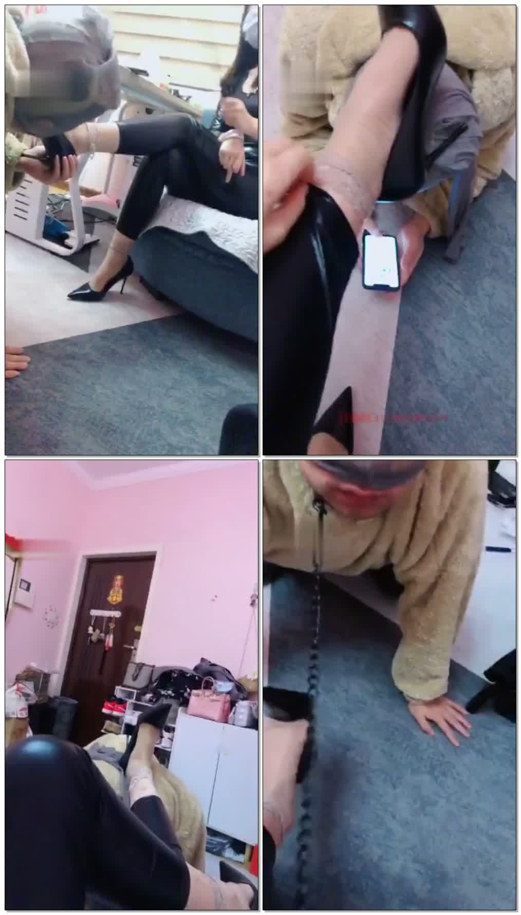 【雪大大s】高跟短肉丝调教最贱私奴【34分钟】