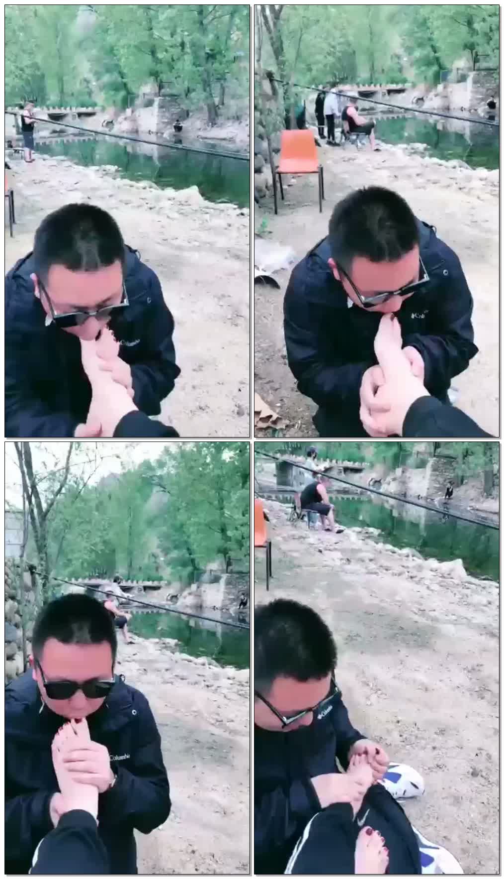 【J0J0-S】野外play,舔脚【21分钟】