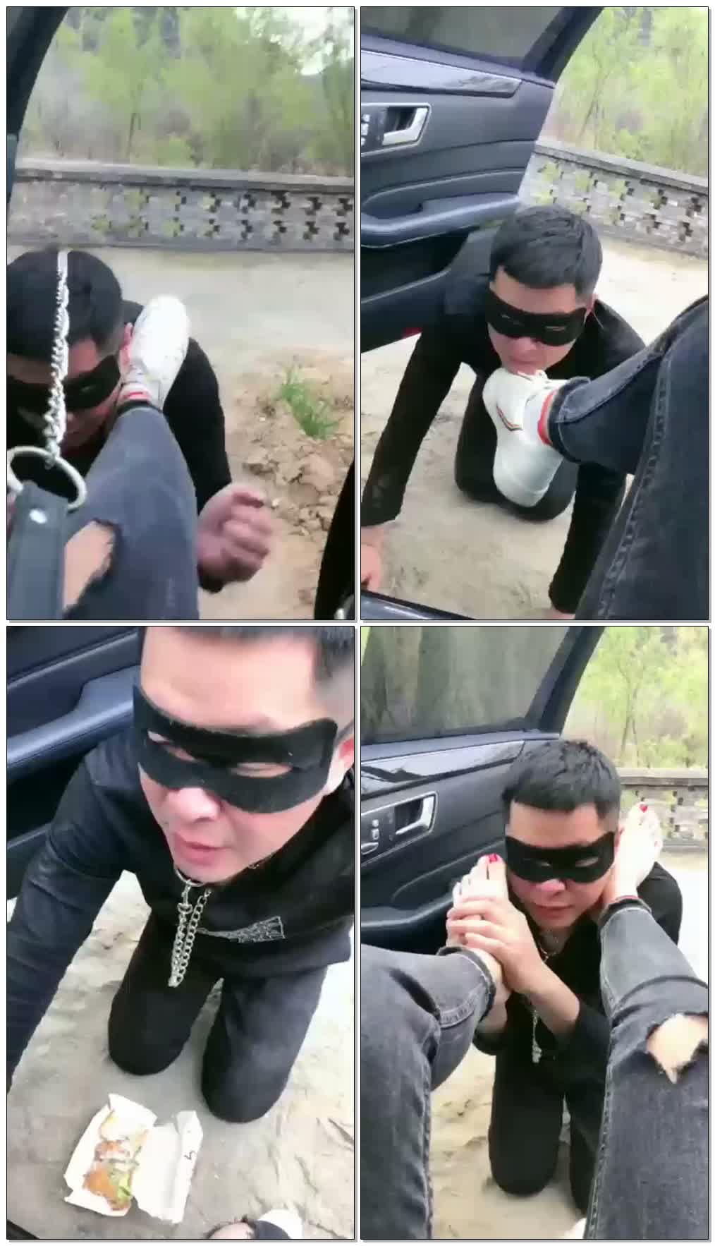 【亿梦】TJ:户外带狗春游调教【61分钟】