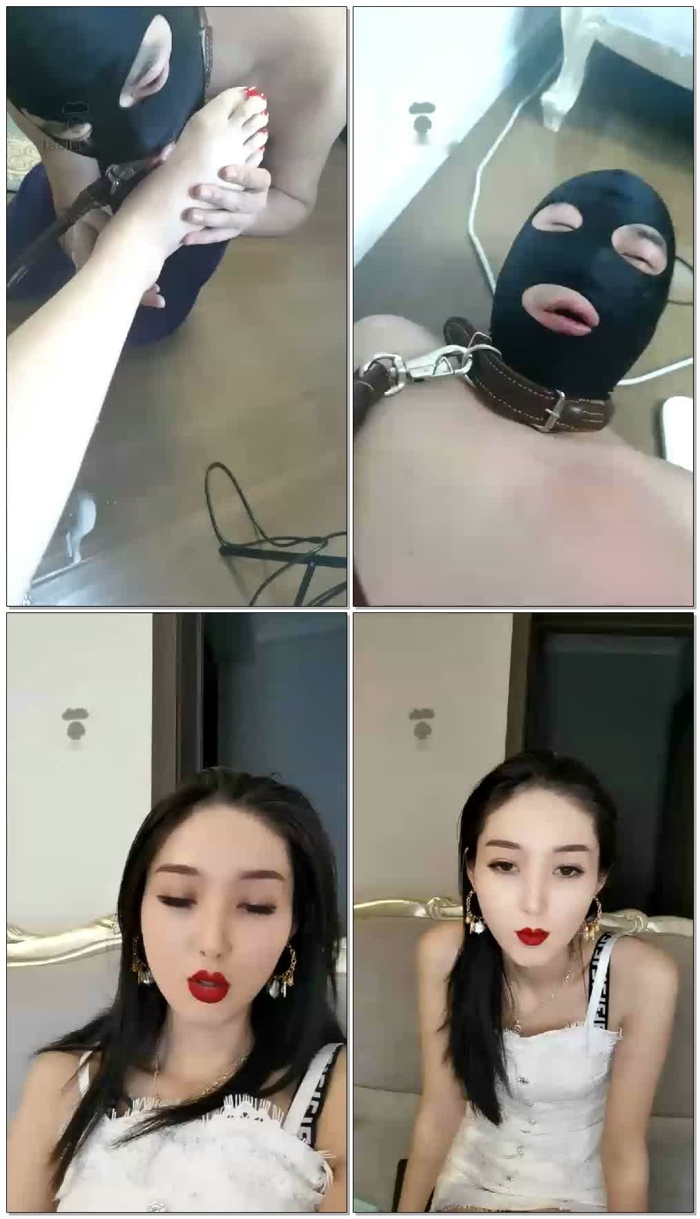 【冷美Queen】宠幸男奴,牛奶洗脚【67分钟】