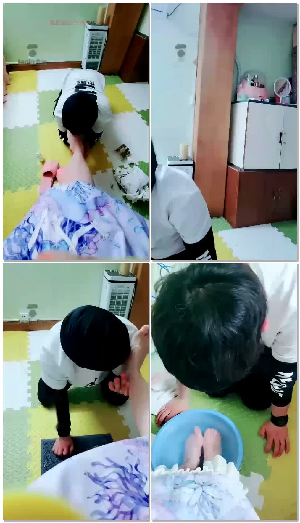 【Lisa宝宝】家奴日常舔脚【57分钟】