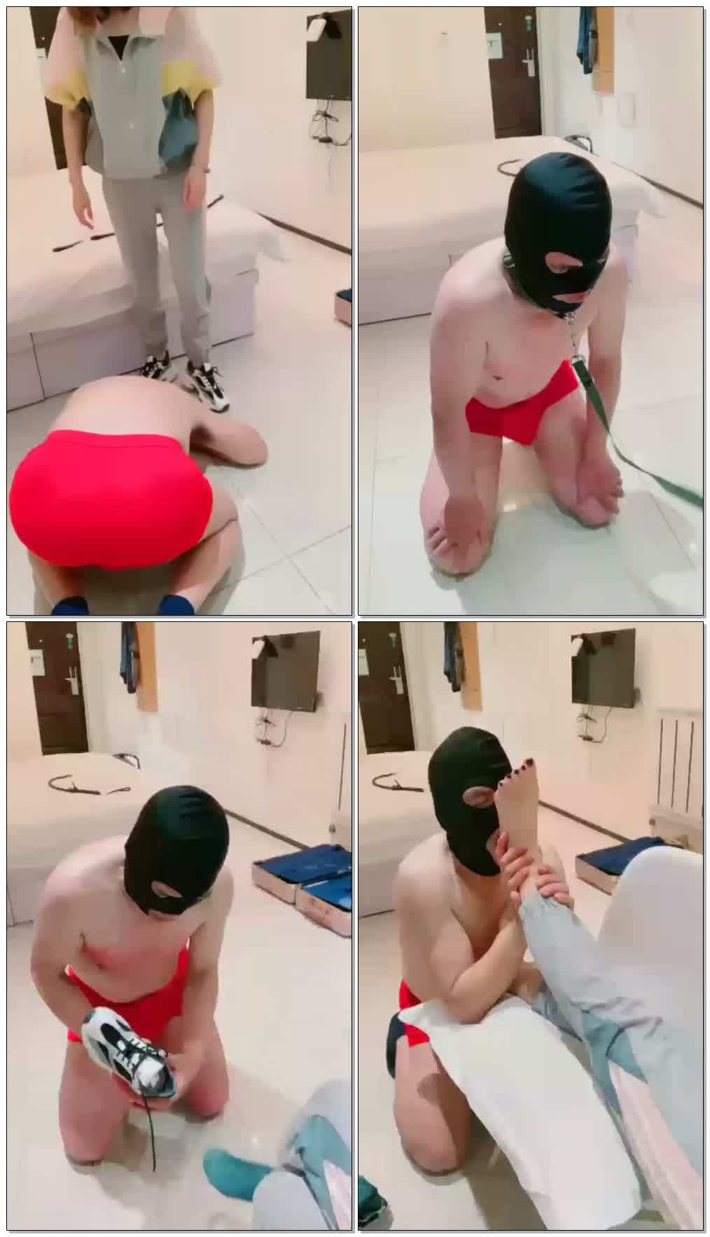 【清墨】午夜调教犯贱老狗随心tj【51分钟】