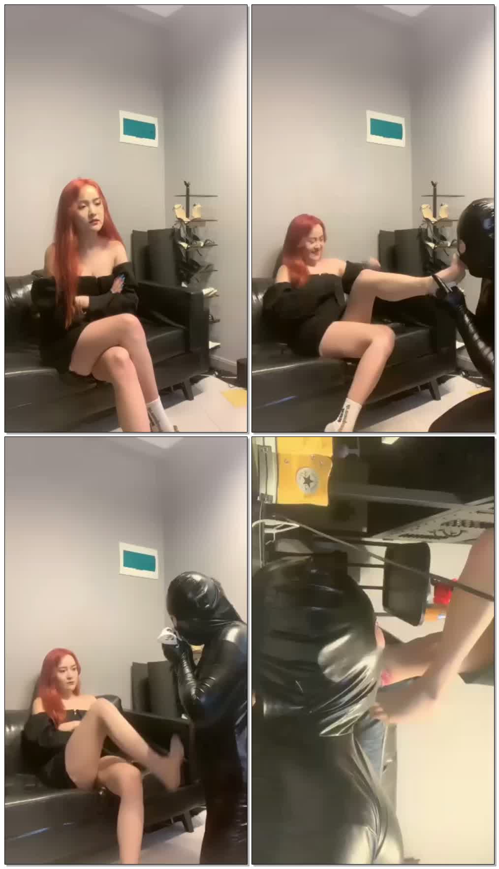 【安晴】调教。踢蛋,棉袜调教,深喉【21分钟】【高清】