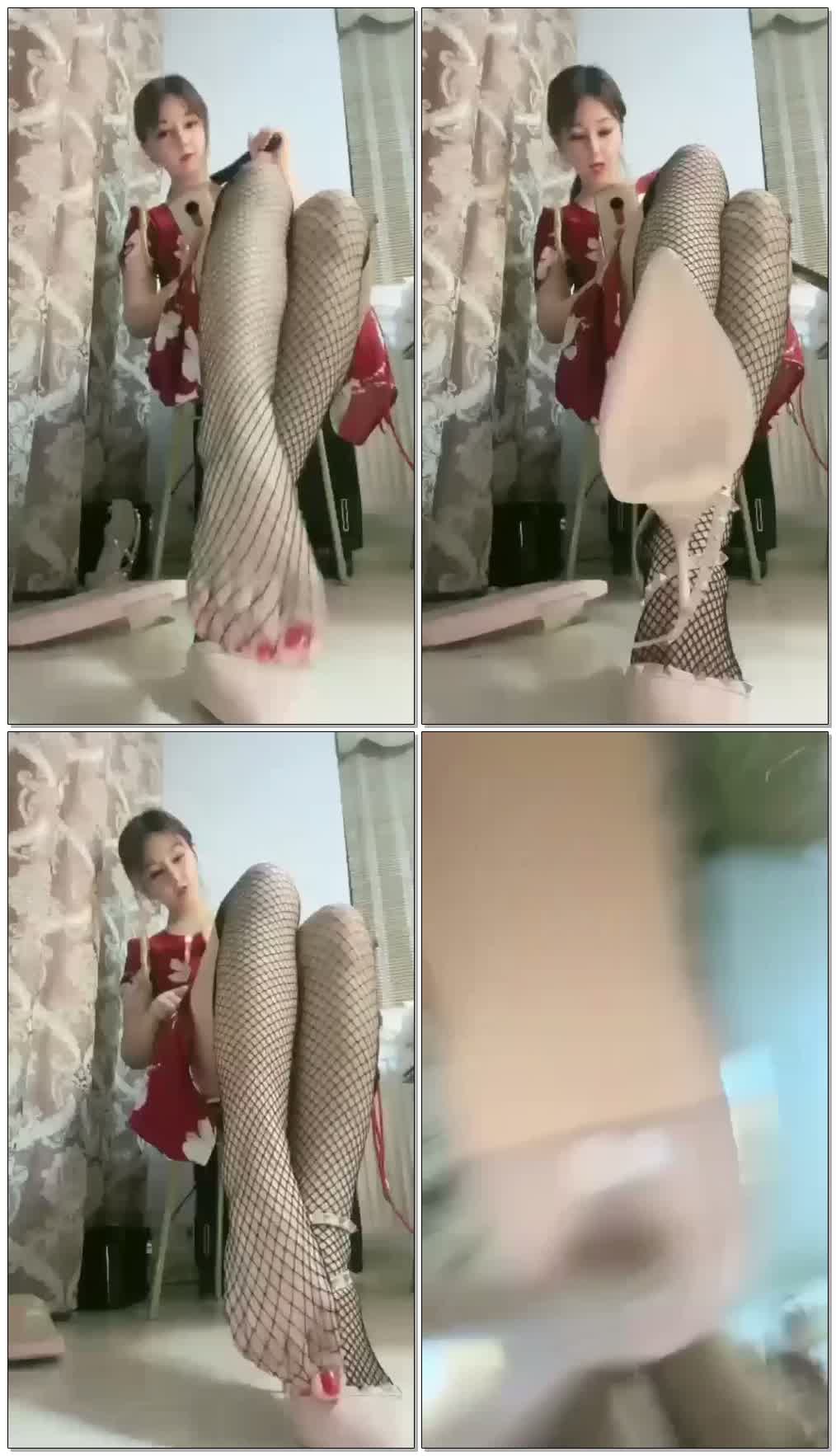 【不田】第一视角:网袜脚底的诱惑【50分钟】【高清】