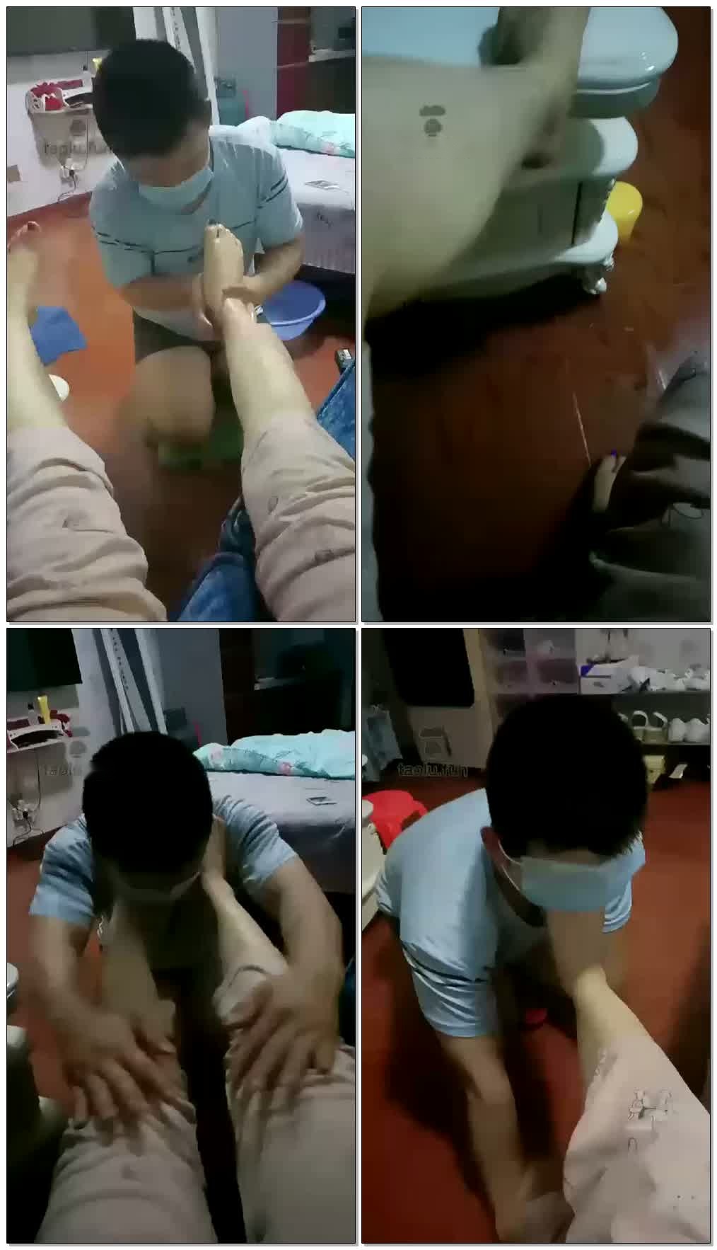 【宁夏雪竹S】伺候洗脚。按摩【60分钟】【高清】