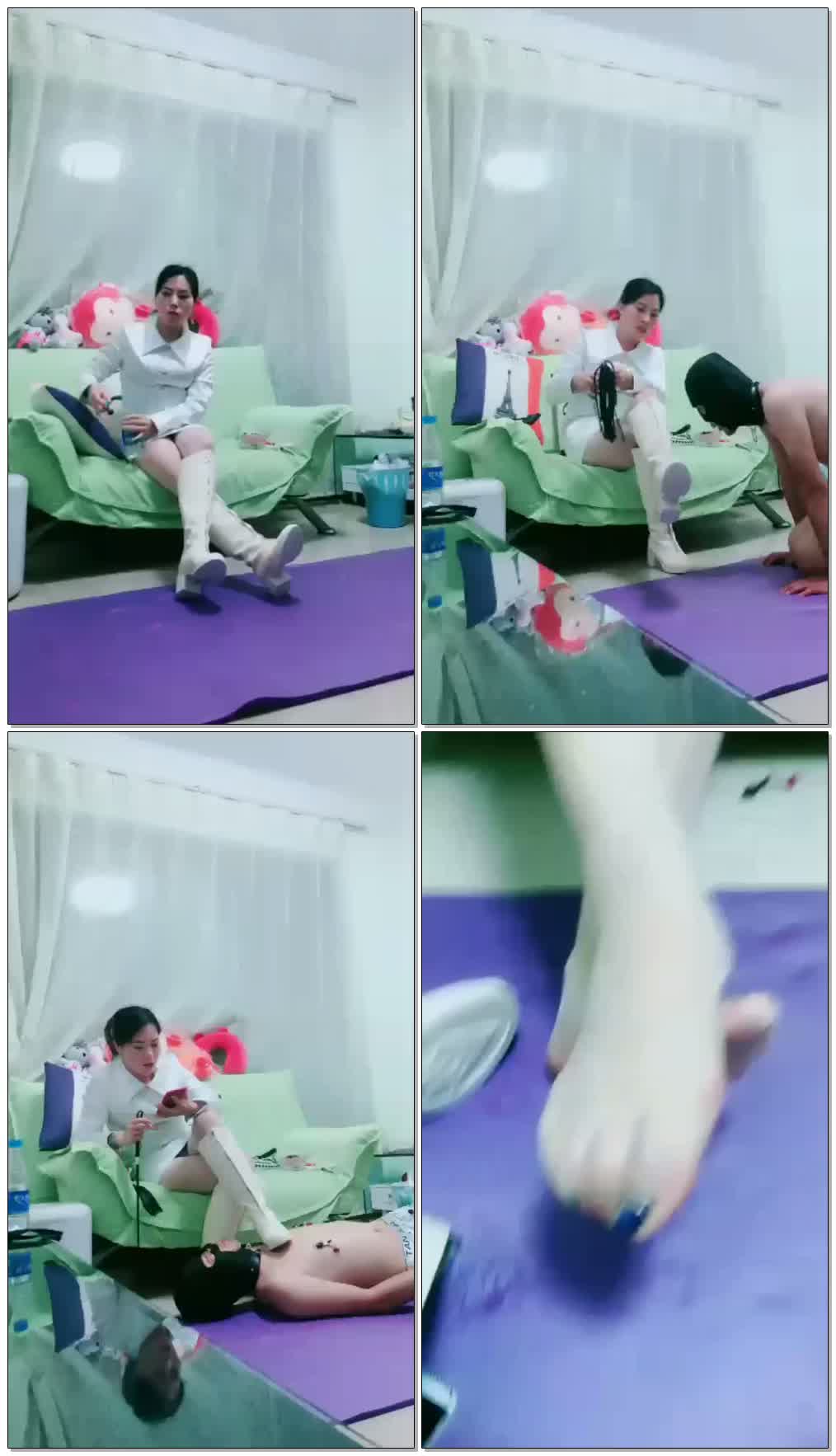 【瑾玲女王】绿帽剧情,长靴,超薄肉丝【43分钟】【高清】