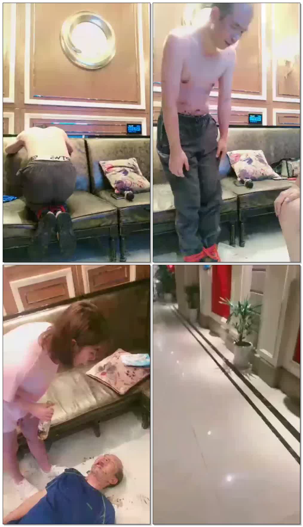 【诺曦S&上海依艺S】双S在KTV暴打小贱狗,吃呕吐物,KTV到户外遛狗,到酒店虐狗(官方已删)【126分钟】【高清】