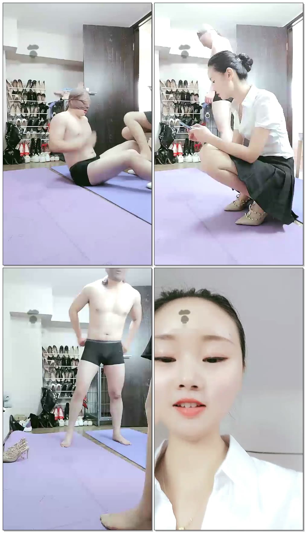 【小小小魔女S】敢于挑战碎蛋的DOG,踢裆 骑脖子蹲起【60分钟】【标清】