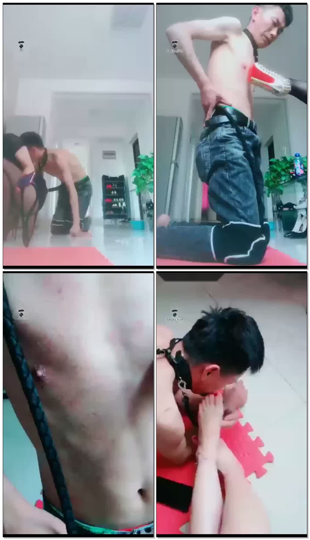 【魅影女神】惩罚做错事的圈养奴【59分钟】【高清】