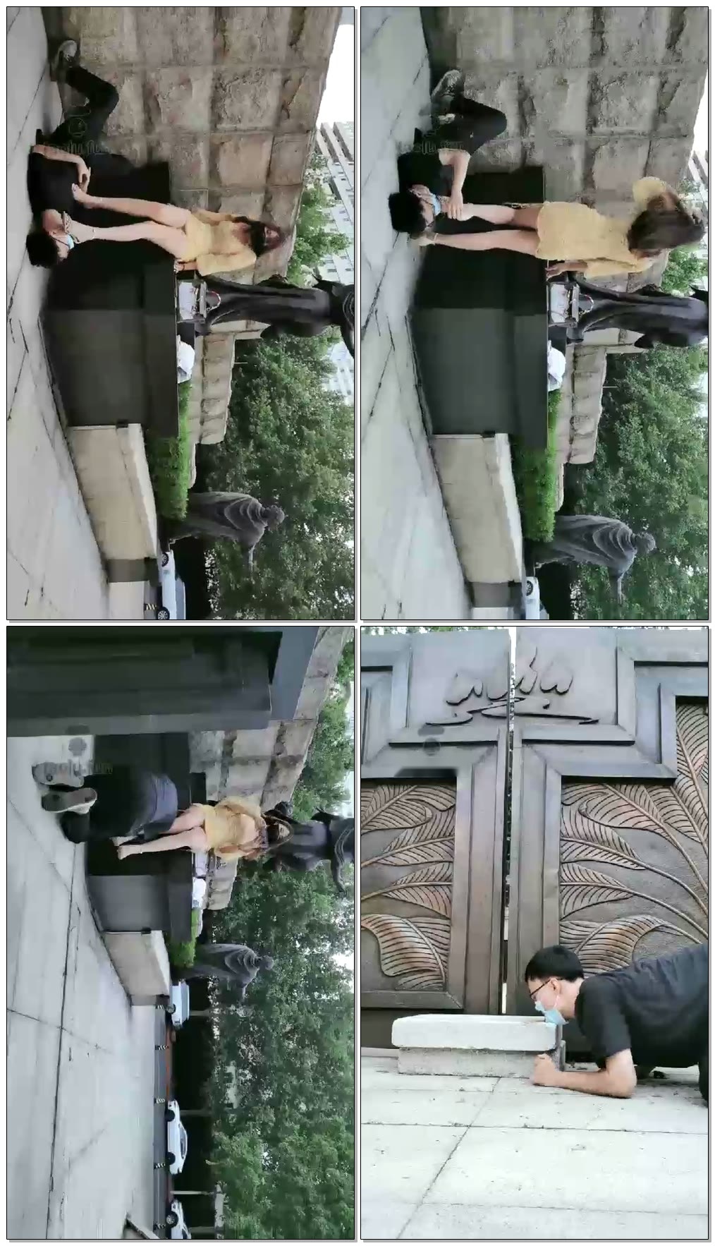 【焰灵姬】美女户外带着她的人形犬遛弯【22分钟】【标清】