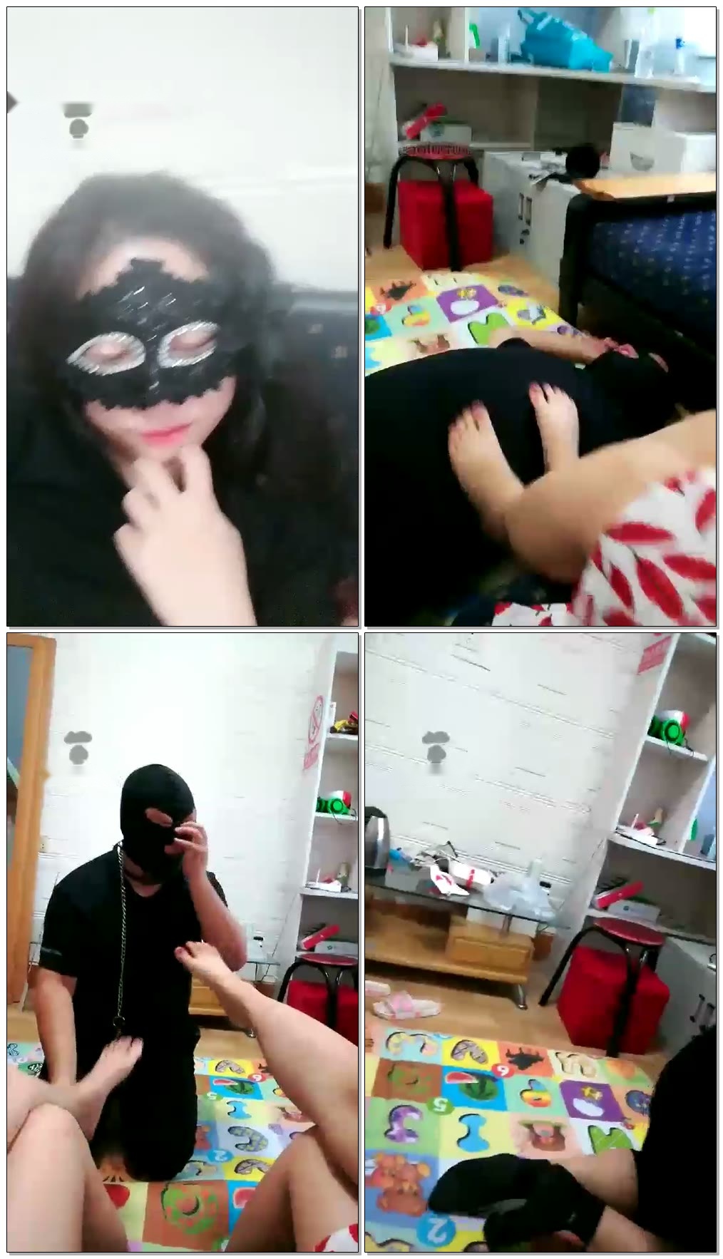 【佳欣S】双s休闲玩狗舔脚打屁股【66分钟】【标清】