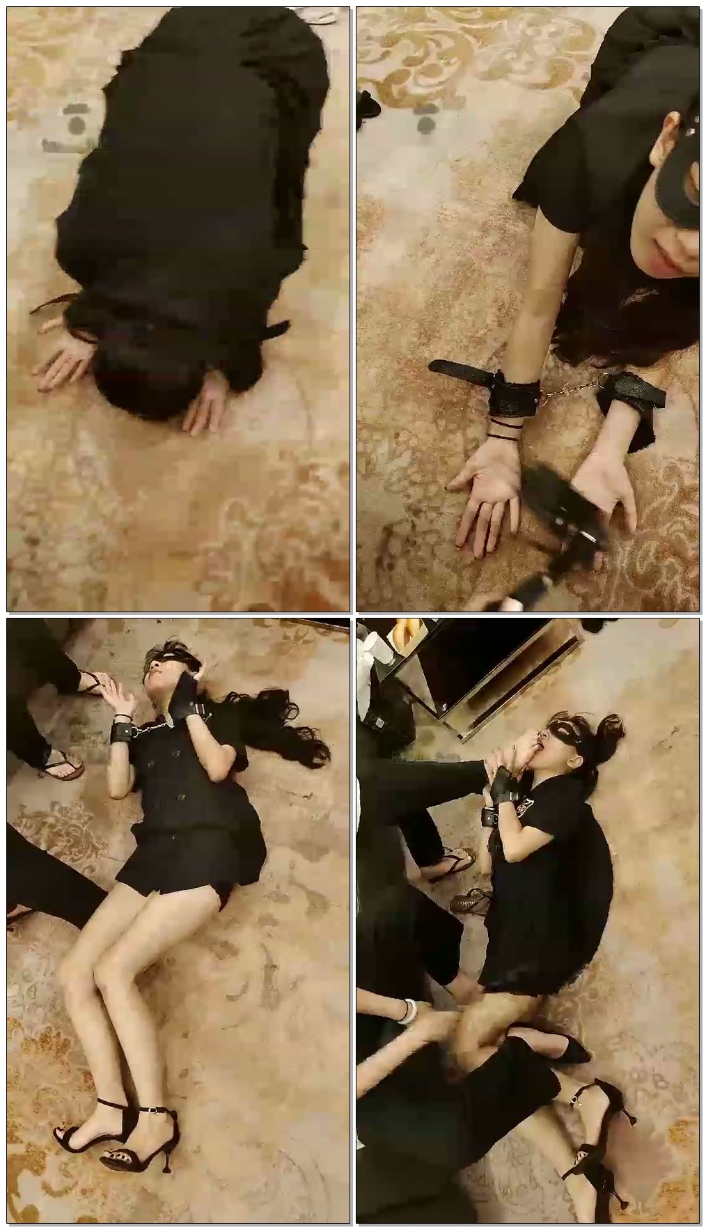 【安小可m】高跟跪迎两个仙女素人来玩我(续)【11分钟】【高清】