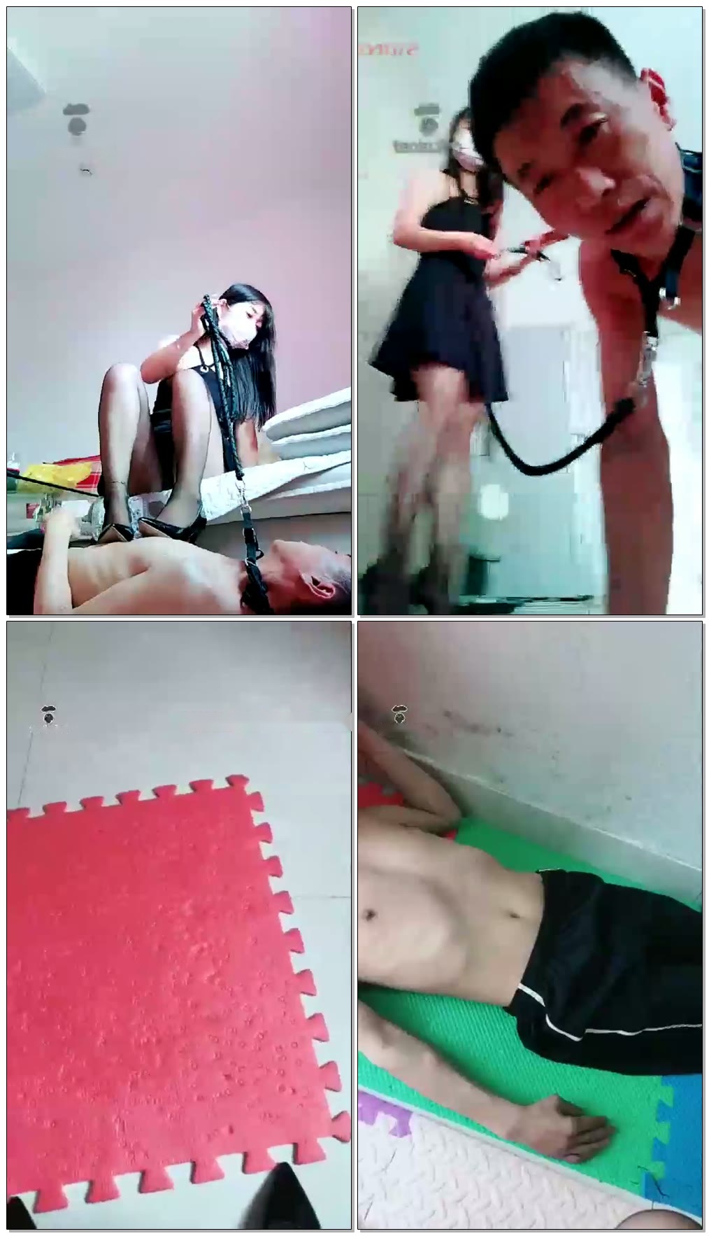 【聊城魅影S】全体重踩踏虐乳,粗口口水圣水骑脖子【75分钟】【标清】