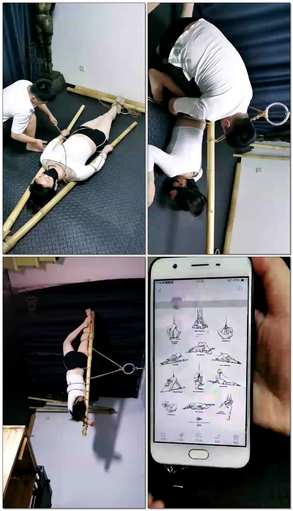 【紧缚体验室】竹杠麻绳女体【140分钟】【高清】