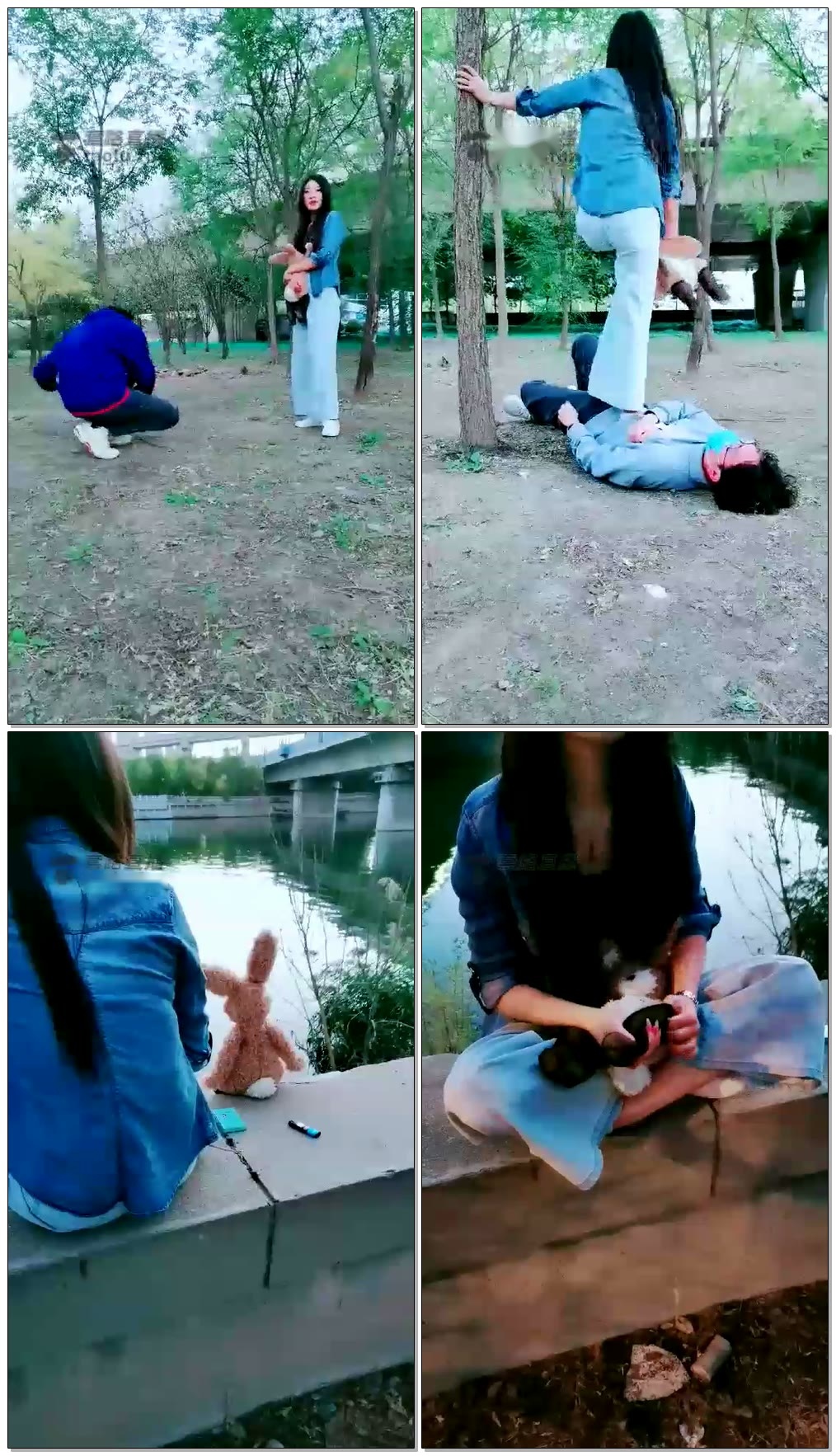 【墨赐冥谪墨云S】户外,光天化日踹小狗【34分钟】【高清】