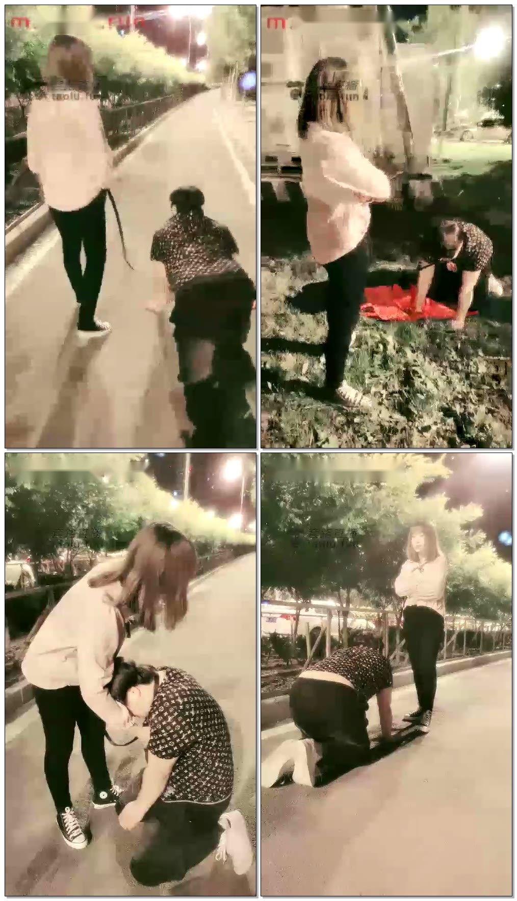 【南笙四爷s】小区门口升水调教,遛狗,钻跨结尾路人帮M求放过【23分钟】【高清】