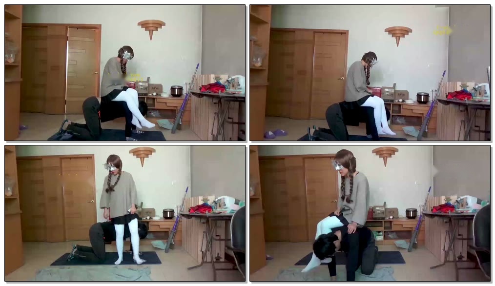 【小莜】在小莜的白丝脚下爬行-骑乘踩头【17分钟】【标清】