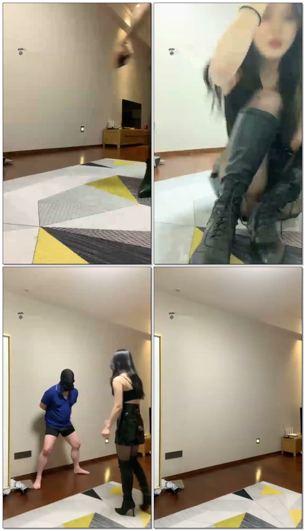 【筱月S】黑丝长腿重度踢裆【25分钟】【高清】