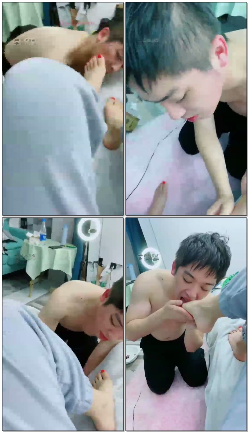 【猫熙S】耳光、舔脚、深喉场【18分钟】【标清】