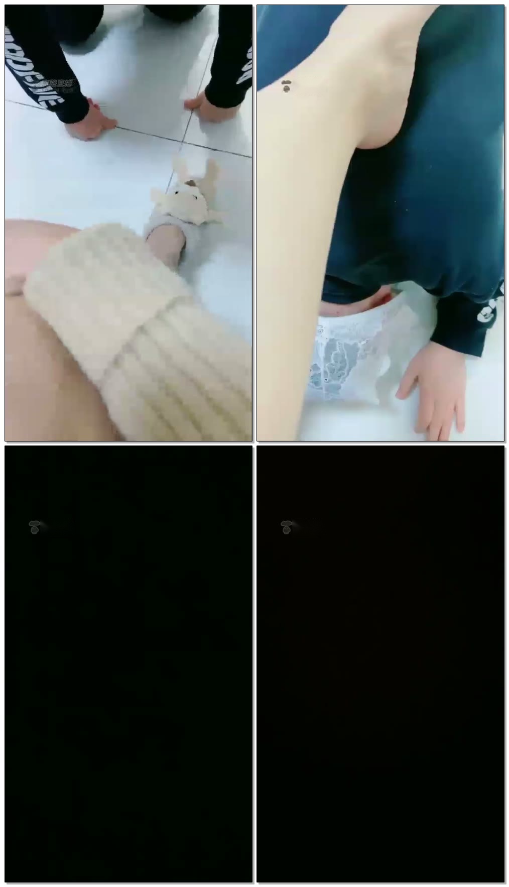 【短发S】可爱棉拖美脚玩狗喝圣水【43分钟】【高清】