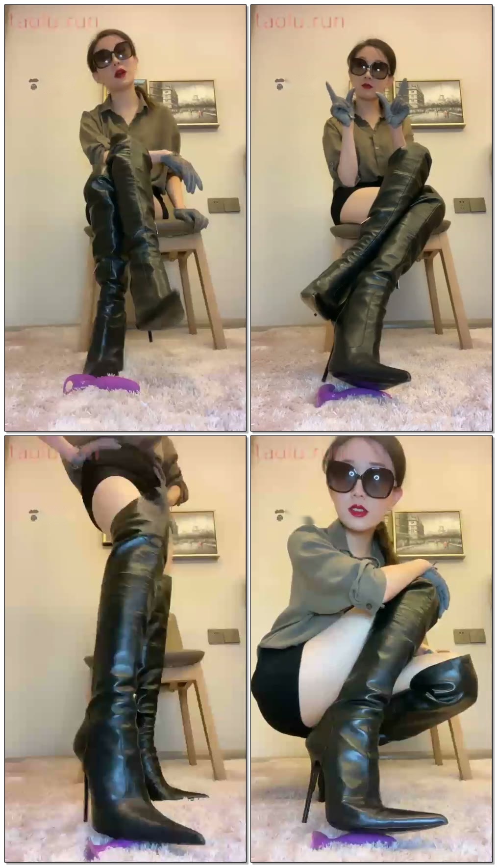 【苏老师苏曼女王】苏曼女王第一视角皮靴下管理射精【45分钟】【高清】