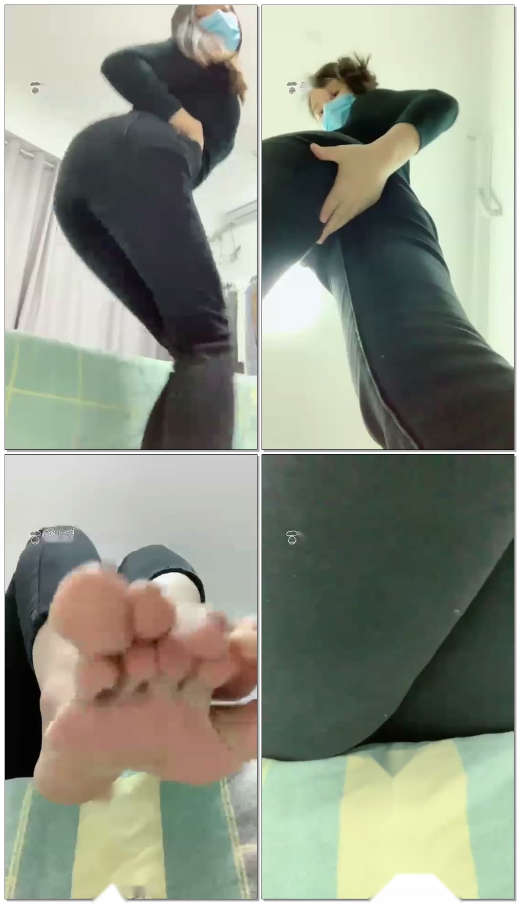 【媚娘女王】胯下视角蕾丝袜坐垫羞辱【32分钟】【标清】