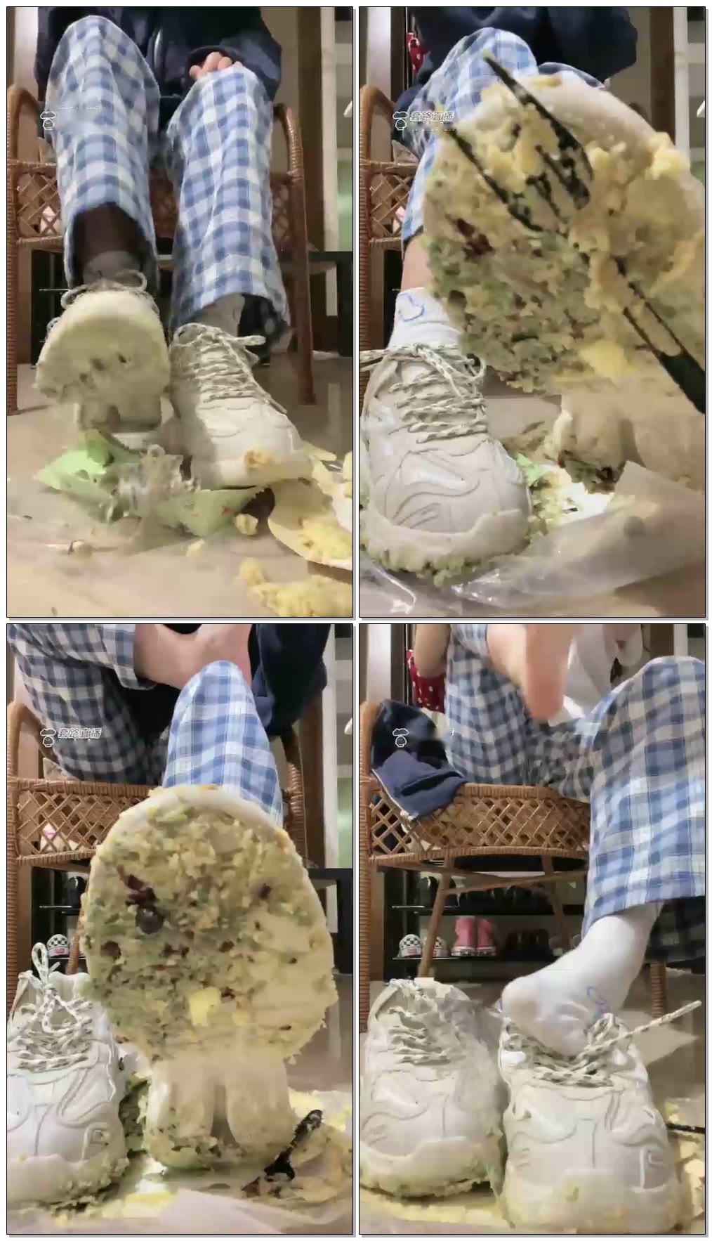 【绘子学姐】(第一视角)学姐踩食物给你当宵夜好不好?【45分钟】【标清】