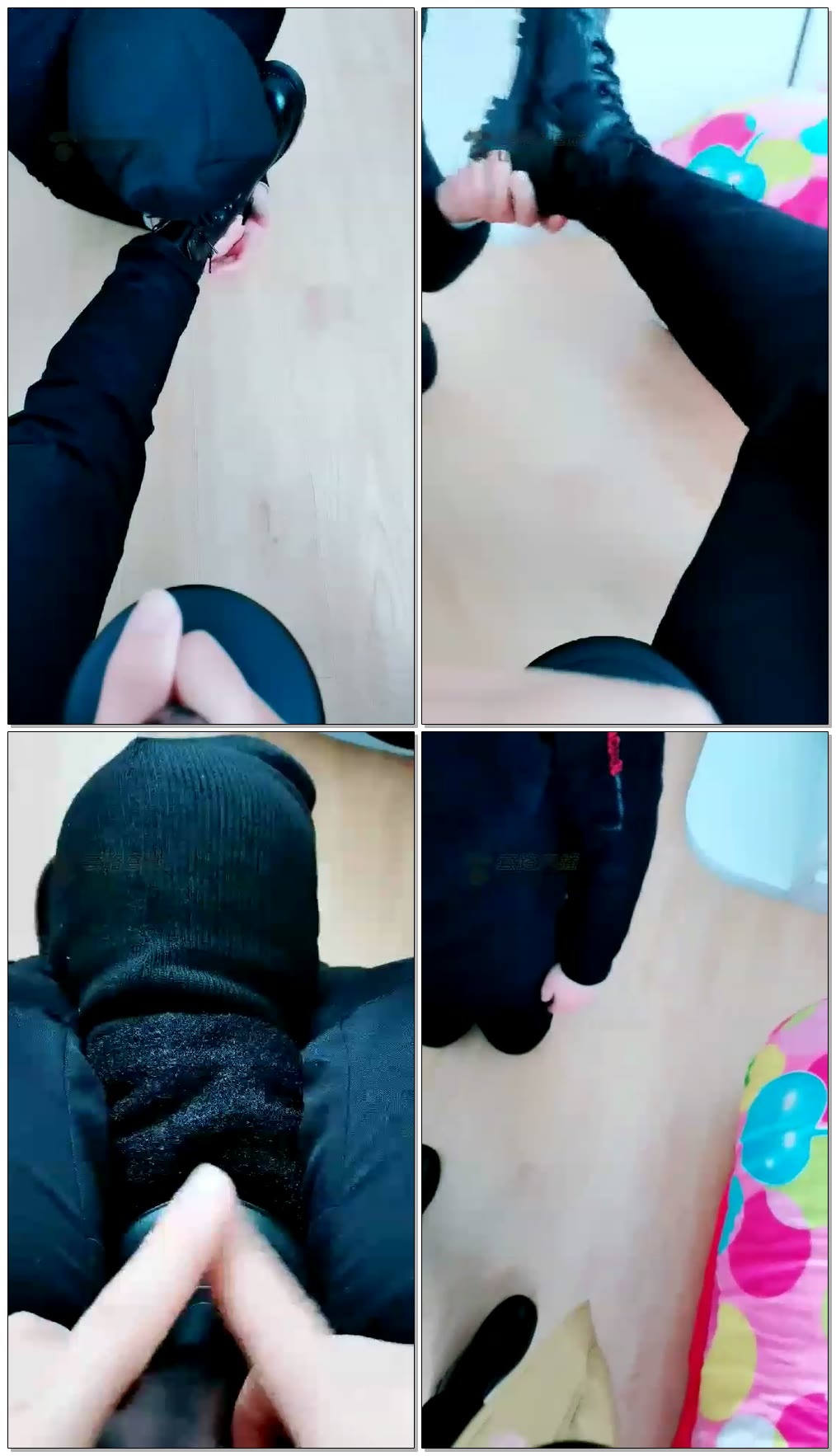 【冷冷冰淇淋】大皮靴骑马踩手,人体家具【14分钟】【标清】