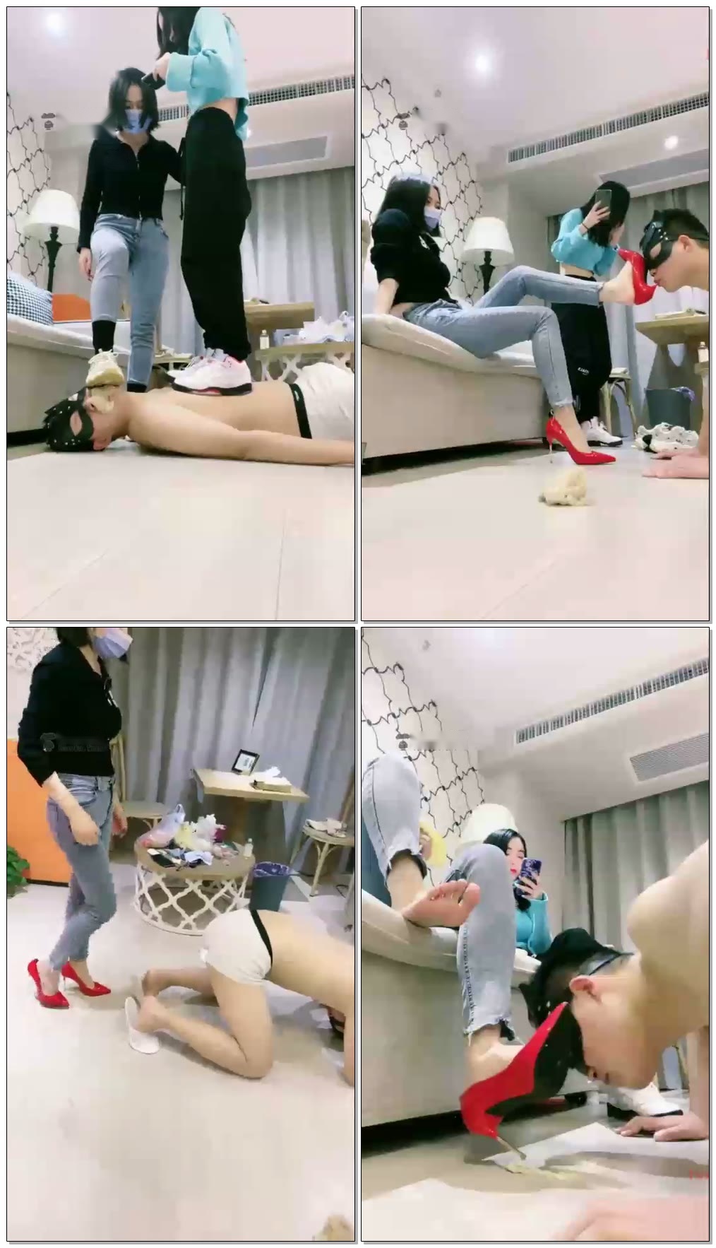 【曳摇S】双s丝袜堵嘴,踩踏钻胯,最后赏喝着尿she【45分钟】【标清】