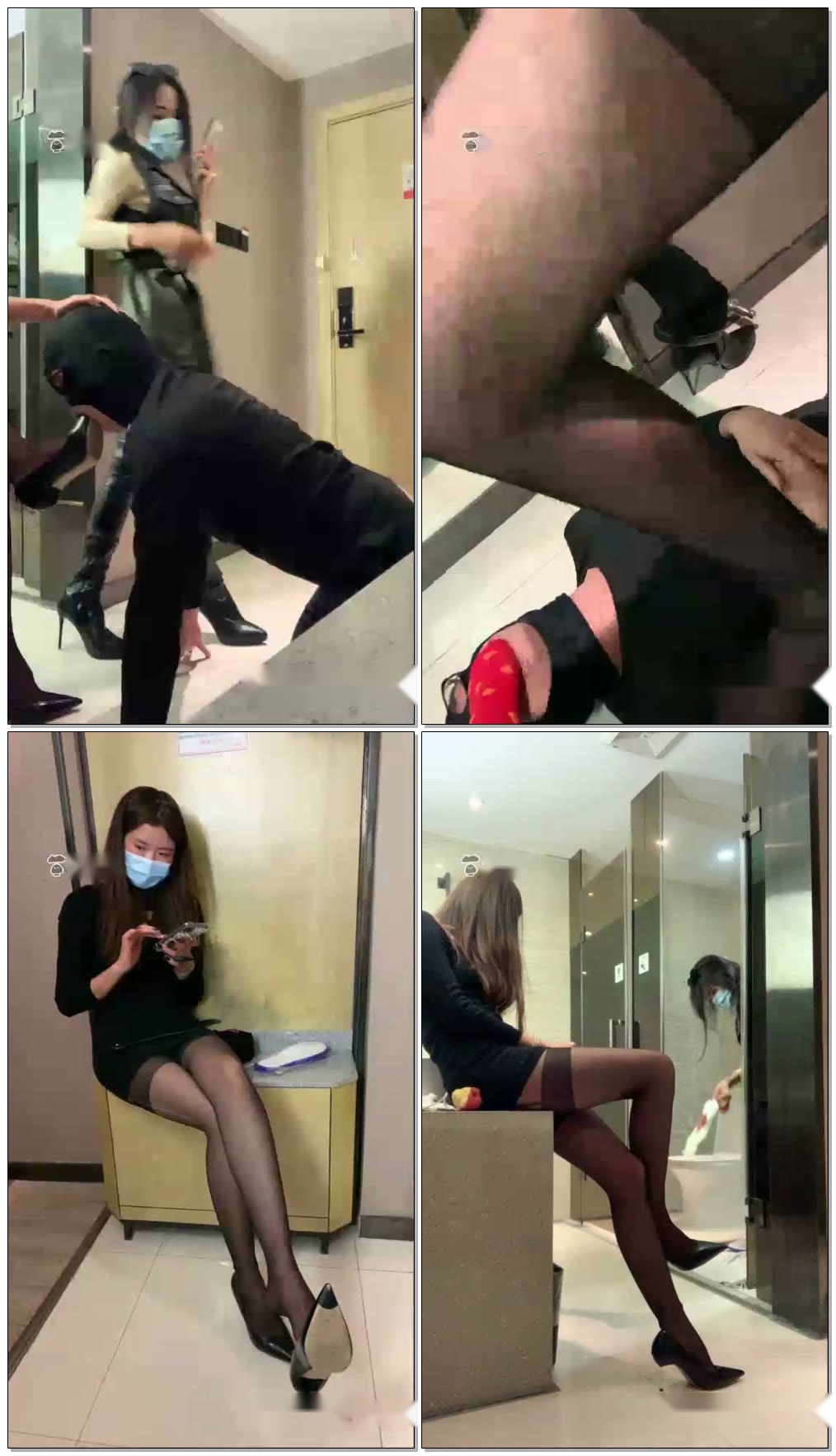 【苏曼苏老师S】双主调教贱狗踩踏骑马【68分钟】【高清】