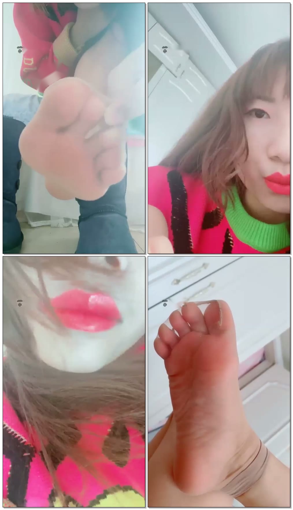 【兔粉粉女皇】第一视角-雪地靴里的短肉丝汗脚羞辱【46分钟】【标清】