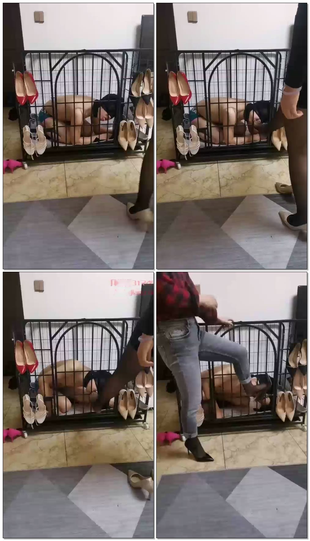 【重庆沦陷S】狗笼帮双主黑丝除臭【6分钟】【标清】