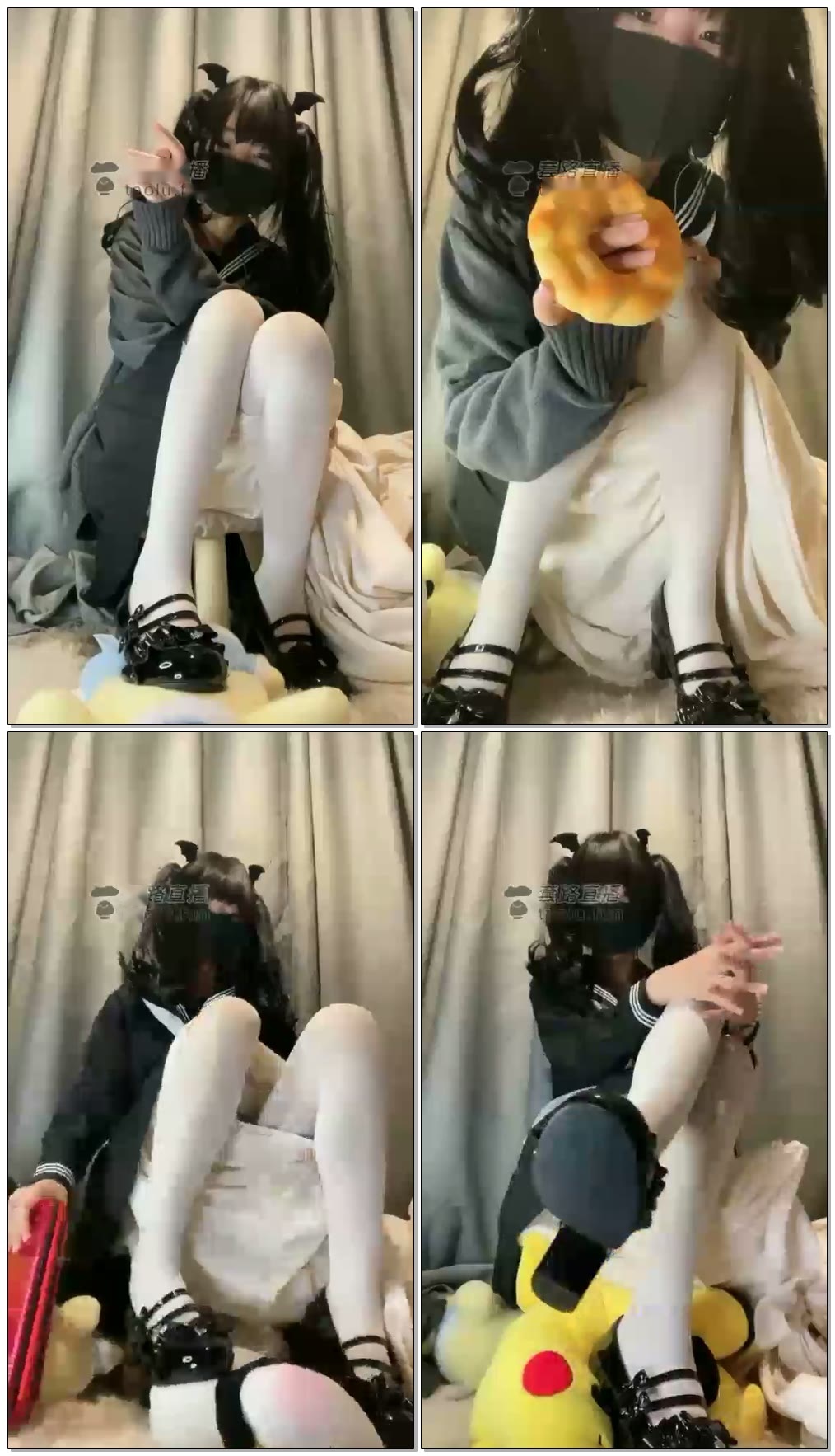 【芃芃大人】萝莉白丝踩娃娃【51分钟】【标清】