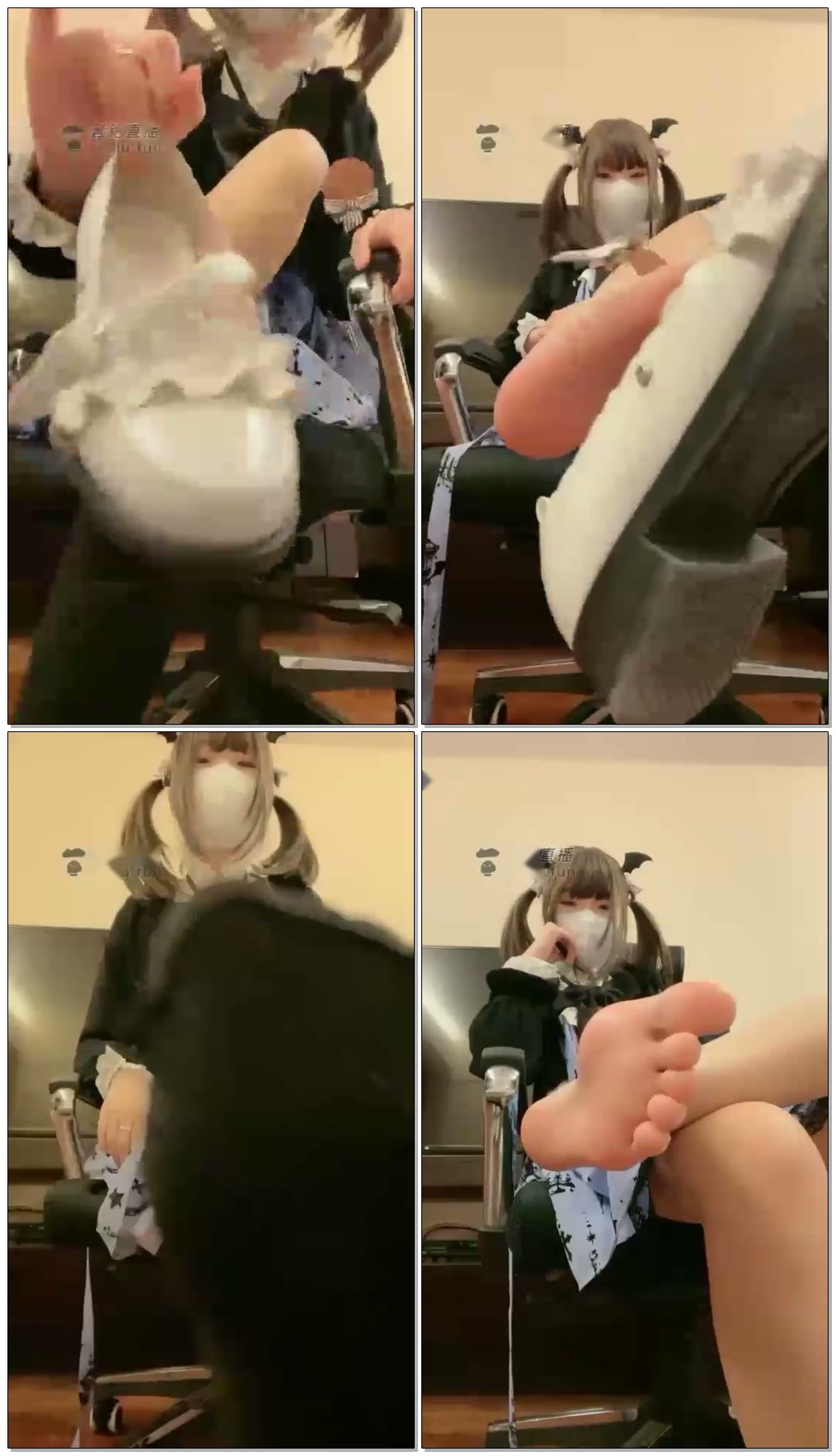 【芃芃大人】羞辱吃脚闻袜子闻鞋子【22分钟】