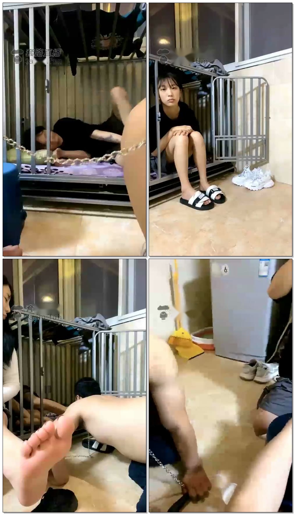 【司思s野的M】住狗笼圈禁圣水舔鞋底!!【48分钟】