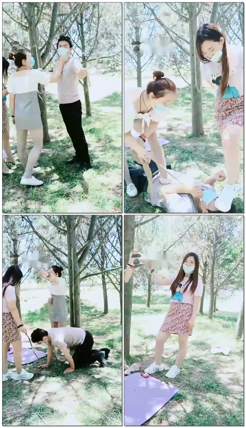 【西安女主冰爷&雪瑶大大S】剧情;公园游玩竟敢偷拍老娘,踢裆,耳光,脚深喉【55分钟】