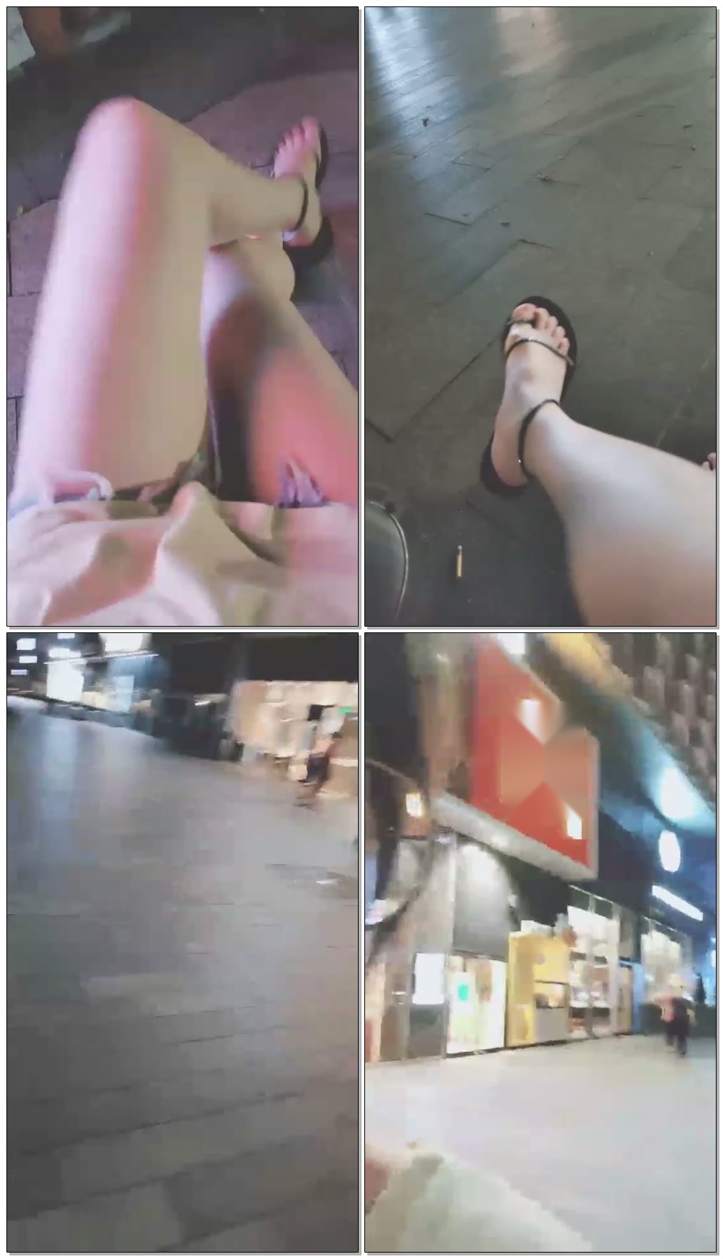 【灵竹】今晚户外调教,很多路人小姐姐,给主人按摩,舔脚,踩踏,踢档【60分钟】