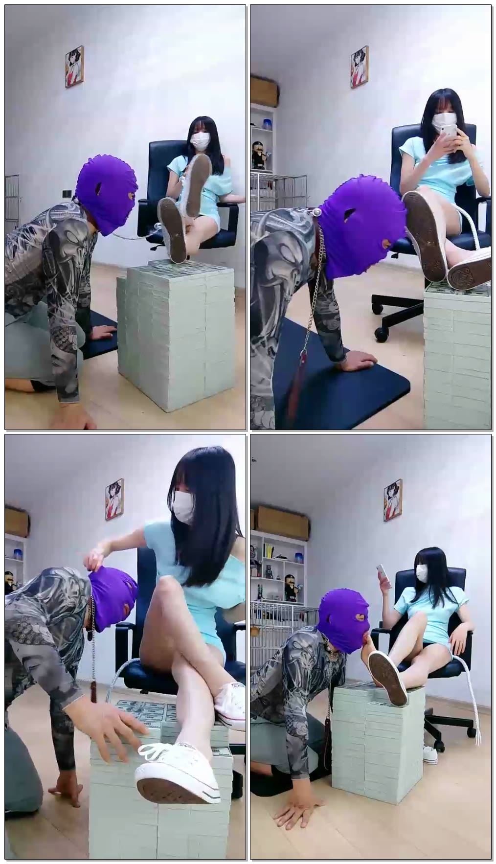 【暴力美学s】重度暴力耳光,抽哭贱奴,嘴角出血,呕吐物喂食【76分钟】