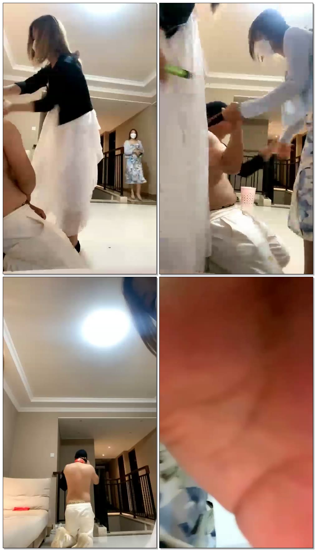 【禾悦S&禾璐S】双主耳光专场,贱狗挑战一千耳光【32分钟】